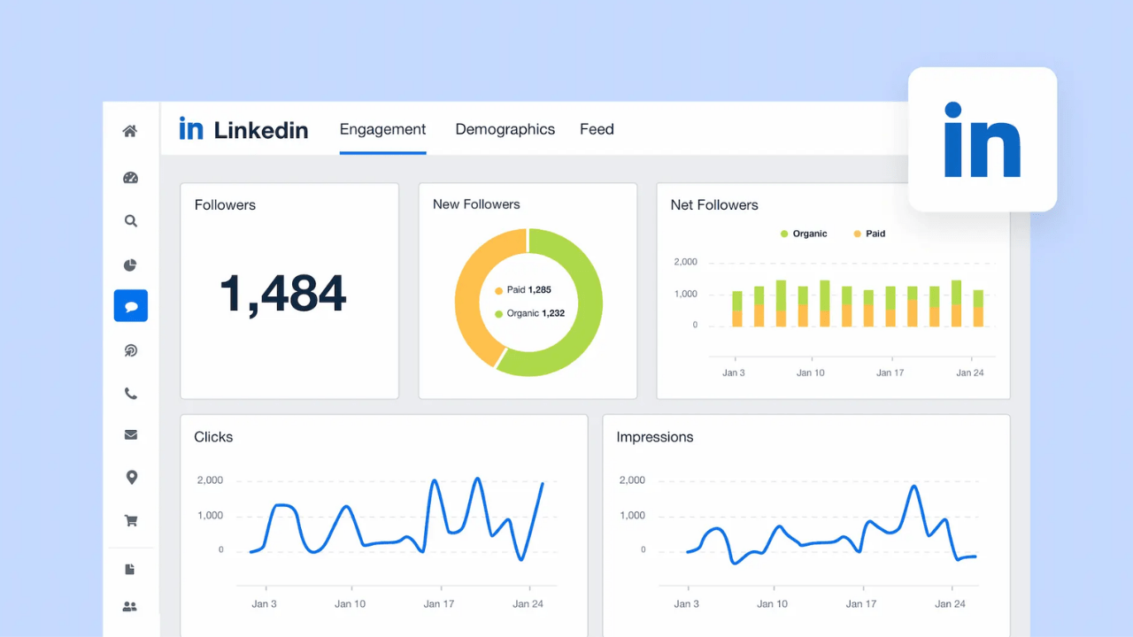 Section image: LinkedIn Analytics: The Built-In Dashboard