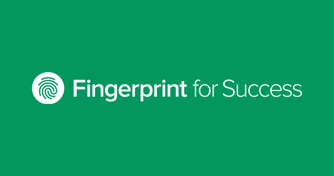 Fingerprint for success interface screenshot